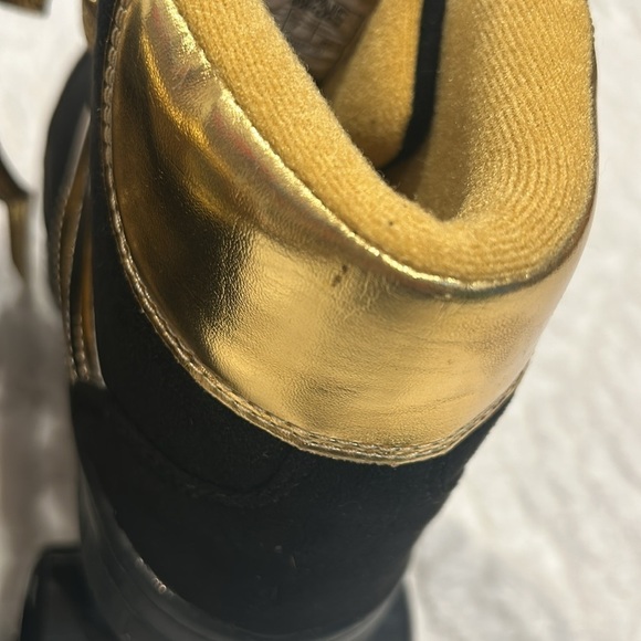 Cosmic Skates Women’s black gold metallicc high top sneakers roller skate size 8 - Picture 8 of 9